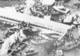 Il 9 febbraio del 1982 quando un DC-8 della 'Japan air lines' precipitò in mare poco prima di atterrare a Tokyo per colpa di una manovra errata fatta deliberatamente dal comandante Seiji Katagiri. © Ansa