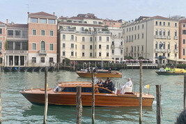 El Papa destacó la "encantadora belleza" de Venecia (ANSA)