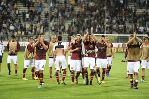 La Roma a punteggio pieno dopo 3 giornate. Non accadeva dal 2007-2008. Allora prima da sola, stavolta in coabitazione col Napoli (ANSA)