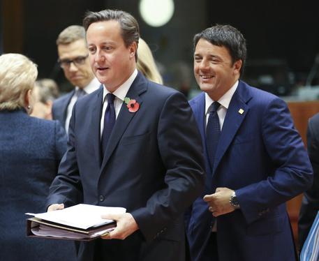David Cameron e Matteo Renzi © ANSA 