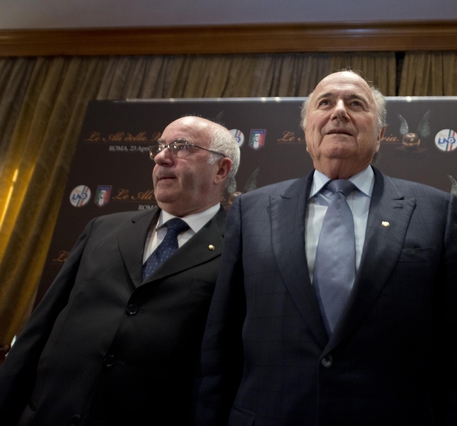 Tavecchio e Blatter © ANSA