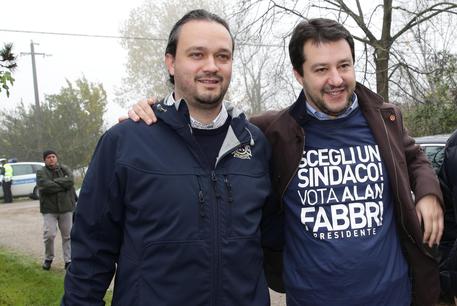 Matteo Salvini con Alan Fabbri (archivio) Ansa/Elisabetta Baracchi © ANSA
