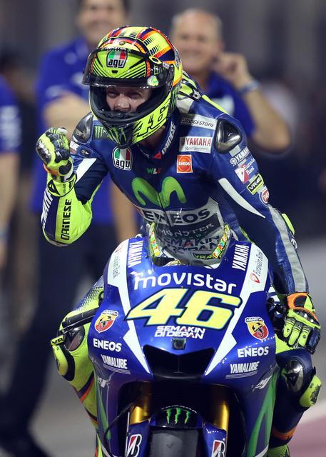 MotoGP, Valentino Rossi vince in Qatar © AP