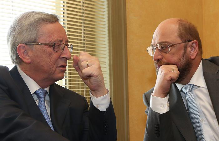 Juncker e  Schulz (foto: EPA)