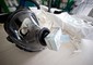 Alcune delle maschere e altri materiali per il personale ospedaliero da utilizzare per evitare il contagio di malattie infettive, all'interno dell'ospedale Spallanzani di Roma © ANSA