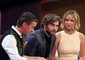 Liam Hamsworth e Jennifer Lawrence ospiti di uno show televisivo in Austria per il lancio del nuovo capitolo di Hunger Games © Ansa
