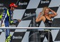 Valentino Rossi festeggia il podio numero 200 © Ansa