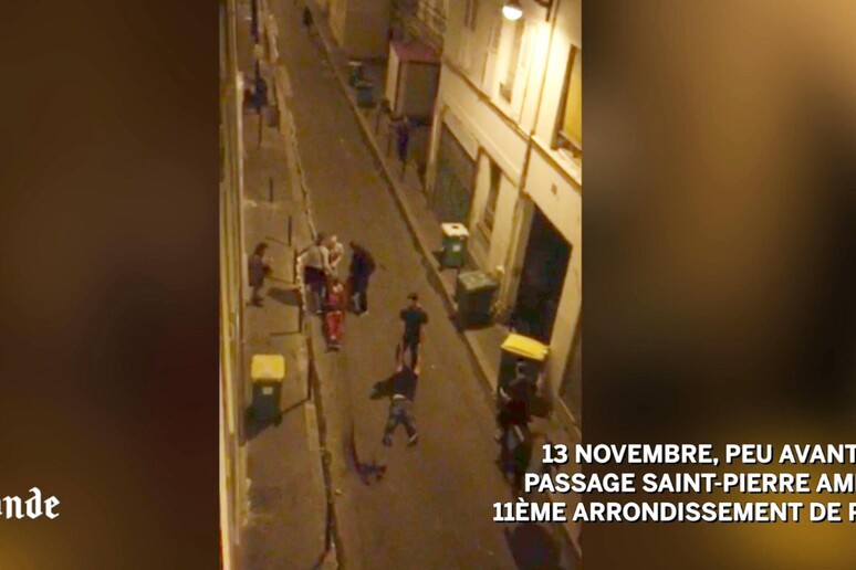 Un frame del video girato dal reporter di Le Monde - RIPRODUZIONE RISERVATA