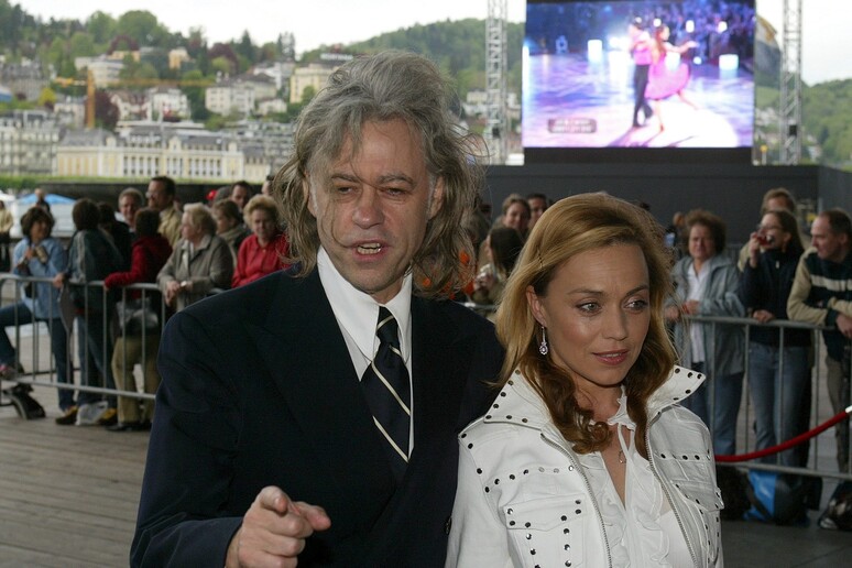 Bob Geldof con la moglie Jeanne Lallenand - RIPRODUZIONE RISERVATA